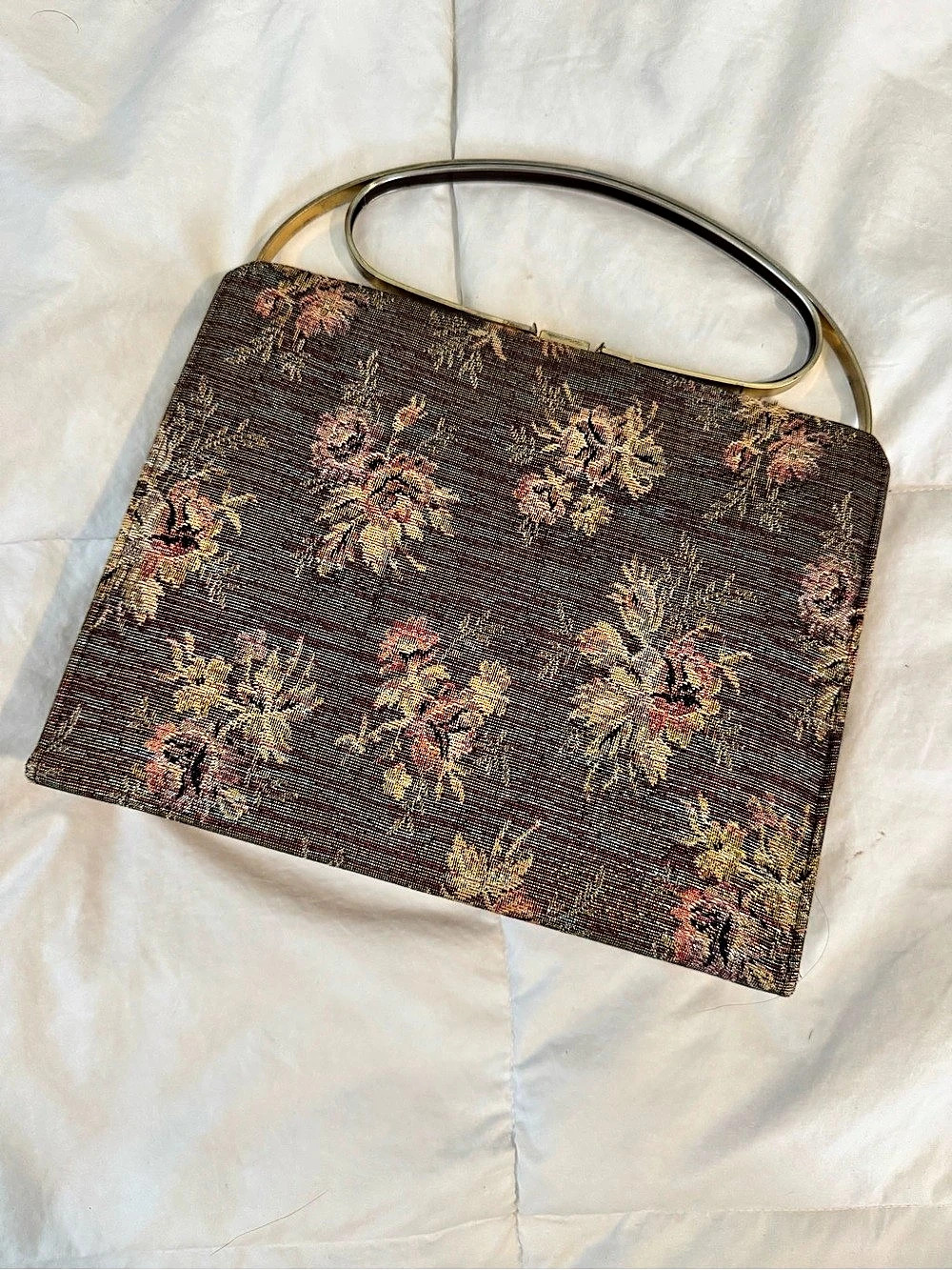 Vintage So unmistakably Johansen 1950s 1960s Tapestry Handbag